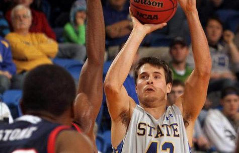 SDSU F Jordan Dykstra.
Photo Courtesy: Summit League SDSU F Jordan Dykstra.
Photo Courtesy: Summit League