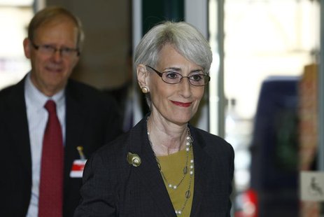 U.S. Under Secretary of State for Political Affairs Wendy Sherman arrives before the start of two days of closed-door nuclear talks at the U U.S. Under Secretary of State for Political Affairs Wendy Sherman arrives before the start of two days of closed-door nuclear talks at the U