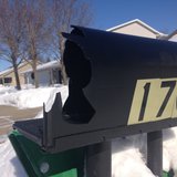 One of 33 mailboxes damaged in Kaukauna, Feb. 3, 2014. (Photo from: FOX 11). One of 33 mailboxes damaged in Kaukauna, Feb. 3, 2014. (Photo from: FOX 11).