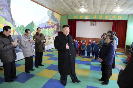 North Korean leader Kim Jong Un visits an orphanage in this undated photo released by North Korea's Korean Central News Agency (KCNA) in Pyo North Korean leader Kim Jong Un visits an orphanage in this undated photo released by North Korea's Korean Central News Agency (KCNA) in Pyo