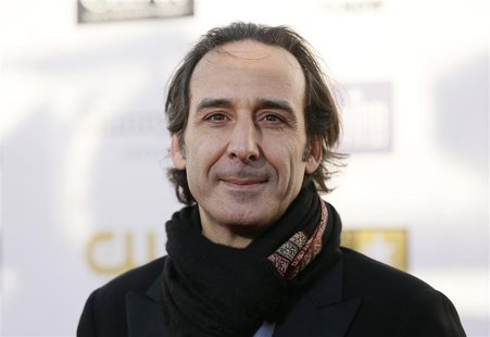 Composer Alexandre Desplat arrives at the 2013 Critic's Choice Awards in Santa Monica, California in this file photo taken January 10, 2013. Composer Alexandre Desplat arrives at the 2013 Critic's Choice Awards in Santa Monica, California in this file photo taken January 10, 2013.