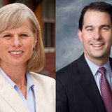 Mary Burke (D), left, and Scott Walker (R) Mary Burke (D), left, and Scott Walker (R)