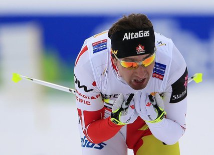 Ivan Babikov of Canada skis during the Cross Country men's 15km Individual Free Technique competition at the Nordic Ski World Championships Ivan Babikov of Canada skis during the Cross Country men's 15km Individual Free Technique competition at the Nordic Ski World Championships