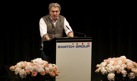Swatch Group Chief Executive Officer Nick Hayek Jr addresses the company's annual general meeting in Biel some 45 kilometres north of Bern M Swatch Group Chief Executive Officer Nick Hayek Jr addresses the company's annual general meeting in Biel some 45 kilometres north of Bern M