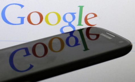 A Google logo is reflected on the screen of a Samsung Galaxy S4 smartphone in this photo illustration taken in Prague January 31, 2014. REUT A Google logo is reflected on the screen of a Samsung Galaxy S4 smartphone in this photo illustration taken in Prague January 31, 2014. REUT