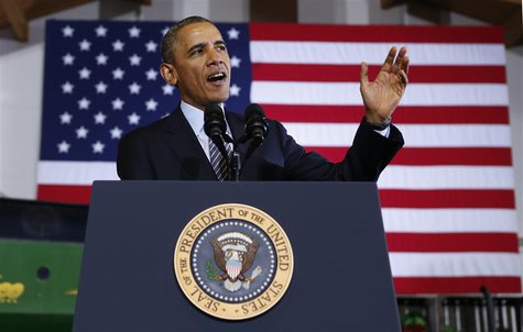 U.S. President Barack Obama speaks during a visit to Michigan State University in Lansing, Michigan February 7, 2014. REUTERS/Kevin Lamarque U.S. President Barack Obama speaks during a visit to Michigan State University in Lansing, Michigan February 7, 2014. REUTERS/Kevin Lamarque