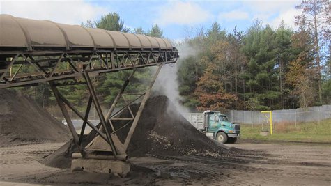 Contaminated soil from excavated underground petroleum storage tank sites is being processed and cleaned at a processing plant in Concord, N Contaminated soil from excavated underground petroleum storage tank sites is being processed and cleaned at a processing plant in Concord, N