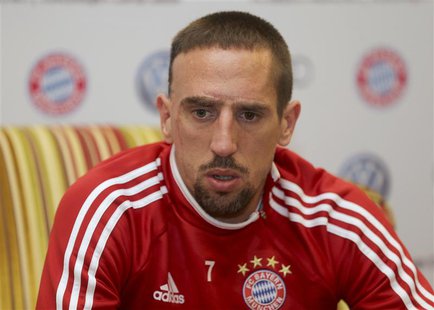 Bayern Munich's Franck Ribery attends a news conference in Doha January 11, 2014. REUTERS/Fadi Al-Assaad Bayern Munich's Franck Ribery attends a news conference in Doha January 11, 2014. REUTERS/Fadi Al-Assaad