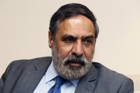 India's Trade Minister Anand Sharma speaks during an interview with Reuters as meetings continue to take place into the night at ninth World India's Trade Minister Anand Sharma speaks during an interview with Reuters as meetings continue to take place into the night at ninth World