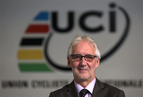 Britain's Brian Cookson, President of International Cycling Union (UCI) poses in the Federation headquarters in Aigle, western Switzerland N Britain's Brian Cookson, President of International Cycling Union (UCI) poses in the Federation headquarters in Aigle, western Switzerland N