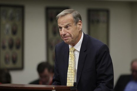 Former San Diego Mayor Bob Filner stands before judge Robert J. Trentacosta's courtroom during his sentencing hearing in San Diego, Californ Former San Diego Mayor Bob Filner stands before judge Robert J. Trentacosta's courtroom during his sentencing hearing in San Diego, Californ