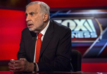 Billionaire activist-investor Carl Icahn gives an interview on FOX Business Network's Neil Cavuto show in New York February 11, 2014. REUTER Billionaire activist-investor Carl Icahn gives an interview on FOX Business Network's Neil Cavuto show in New York February 11, 2014. REUTER