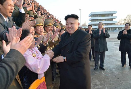 North Korean leader Kim Jong Un visits participants of a national agriculture competition in this undated photo released by North Korea's Ko North Korean leader Kim Jong Un visits participants of a national agriculture competition in this undated photo released by North Korea's Ko