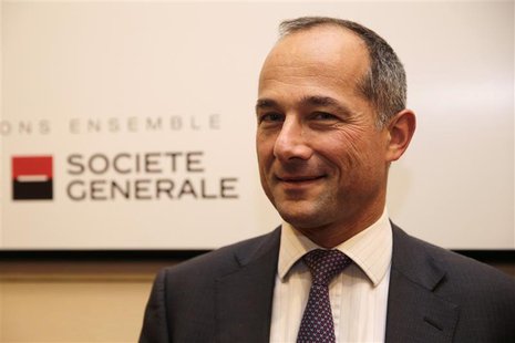 French bank Societe Generale Chairman and Chief Executive Officer Frederic Oudea poses after the company's 2013 annual results presentation French bank Societe Generale Chairman and Chief Executive Officer Frederic Oudea poses after the company's 2013 annual results presentation