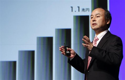 Softbank Corp CEO Masayoshi Son speaks during a news conference in Tokyo February 12, 2014. REUTERS/Yuya Shino Softbank Corp CEO Masayoshi Son speaks during a news conference in Tokyo February 12, 2014. REUTERS/Yuya Shino