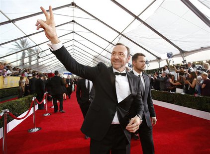 Actor Kevin Spacey, from the drama series "House of Cards," arrives at the 20th annual Screen Actors Guild Awards in Los Angeles, California Actor Kevin Spacey, from the drama series "House of Cards," arrives at the 20th annual Screen Actors Guild Awards in Los Angeles, California