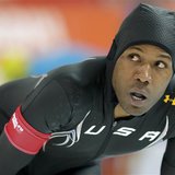 Shani Davis of the U.S. looks at his time after competing in the men's 1,000 meters speed skating race during the 2014 Sochi Winter Olympics Shani Davis of the U.S. looks at his time after competing in the men's 1,000 meters speed skating race during the 2014 Sochi Winter Olympics