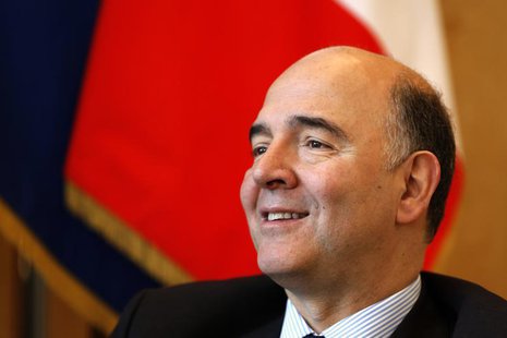 France's Finance Minister Pierre Moscovici reacts during an interview with Reuters at the Bercy Finance Ministry in Paris, January 30, 2014. France's Finance Minister Pierre Moscovici reacts during an interview with Reuters at the Bercy Finance Ministry in Paris, January 30, 2014.