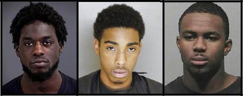 From left to right, Shaquille Jones, Joei Jordan and Dejeon Franklin. From left to right, Shaquille Jones, Joei Jordan and Dejeon Franklin.
