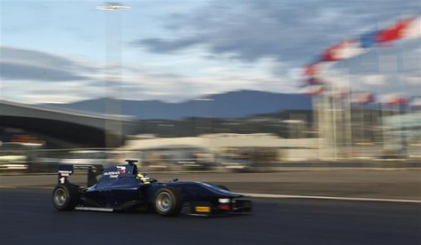 A Russian Time GP2 car drives at the newly opened Sochi International Street Circuit in Sochi, September 27, 2013. REUTERS/Maxim Shemetov A Russian Time GP2 car drives at the newly opened Sochi International Street Circuit in Sochi, September 27, 2013. REUTERS/Maxim Shemetov