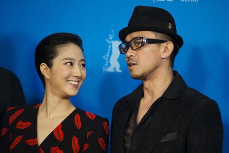 Cast members Gwei Lun-Mei and Wang Xuebing (R) pose during a photocall to promote the movie "Black Coal, Thin Ice" at the 64th Berlinale Int Cast members Gwei Lun-Mei and Wang Xuebing (R) pose during a photocall to promote the movie "Black Coal, Thin Ice" at the 64th Berlinale Int