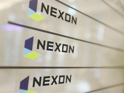 Logos of online gaming firm Nexon are seen at its main office building in Seoul December 14, 2011. REUTERS/Kim Hong-Ji Logos of online gaming firm Nexon are seen at its main office building in Seoul December 14, 2011. REUTERS/Kim Hong-Ji