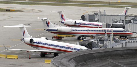 American Eagle planes sit at their gate at O'Hare International airport in Chicago November 29, 2011. REUTERS/Frank Polich American Eagle planes sit at their gate at O'Hare International airport in Chicago November 29, 2011. REUTERS/Frank Polich
