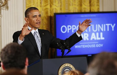 U.S. President Barack Obama speaks before signing an executive order to raise the minimum wage for federal contract workers to $10.10 an hou U.S. President Barack Obama speaks before signing an executive order to raise the minimum wage for federal contract workers to $10.10 an hou