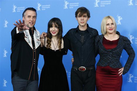 Director, screenwriter and producer Richard Linklater and cast members Lorelei Linklater, Ellar Coltrane and Patricia Arquette (L-R) pose du Director, screenwriter and producer Richard Linklater and cast members Lorelei Linklater, Ellar Coltrane and Patricia Arquette (L-R) pose du