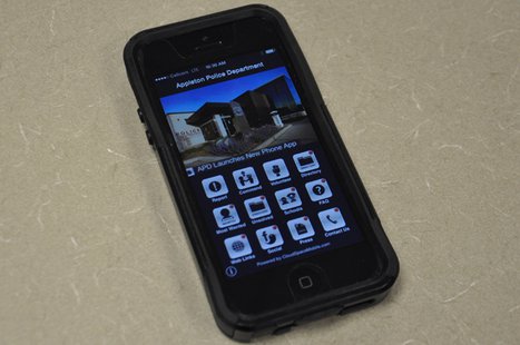 The Appleton Police Department's smartphone app, Feb. 14, 2014. (Photo from: FOX 11). The Appleton Police Department's smartphone app, Feb. 14, 2014. (Photo from: FOX 11).