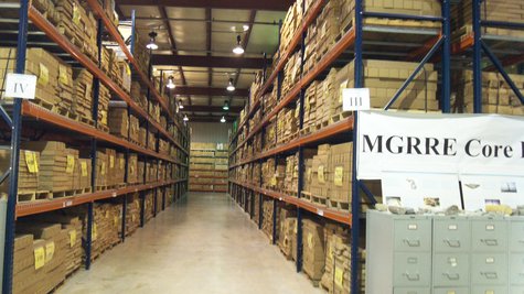 Their are four more aisles like this at the rock repository, that provide an underground profile of Michigan's lower peninsula. Their are four more aisles like this at the rock repository, that provide an underground profile of Michigan's lower peninsula.