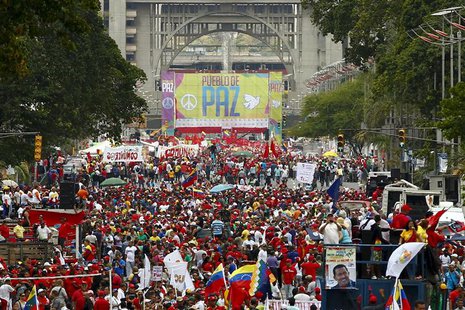Supporters of Venezuelan President Nicolas Maduro march in support of the government and to call for peace after the recent deadly violence Supporters of Venezuelan President Nicolas Maduro march in support of the government and to call for peace after the recent deadly violence