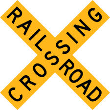 rail road crossing sign rail road crossing sign