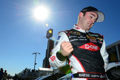 Feb 16, 2014; Daytona Beach, FL, USA; NASCAR Sprint Car driver Austin Dillon during qualifying for the Daytona 500 at Daytona International Feb 16, 2014; Daytona Beach, FL, USA; NASCAR Sprint Car driver Austin Dillon during qualifying for the Daytona 500 at Daytona International