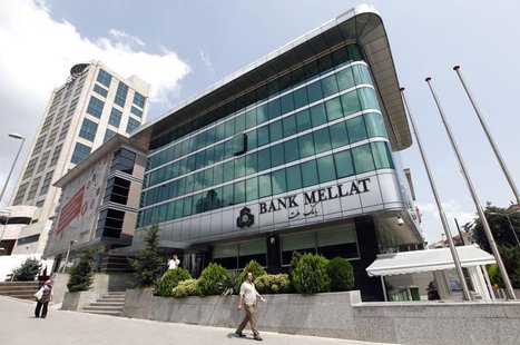 People walk past a branch of Iran's Bank Mellat in Istanbul August 18, 2010. Picture taken August 18, 2010. REUTERS/Murad Sezer People walk past a branch of Iran's Bank Mellat in Istanbul August 18, 2010. Picture taken August 18, 2010. REUTERS/Murad Sezer