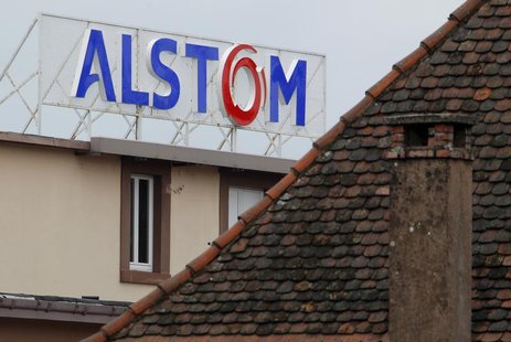 The logo of French power and transport engineering company Alstom is pictured on the roof of the company's plant in Reichshoffen near Haguen The logo of French power and transport engineering company Alstom is pictured on the roof of the company's plant in Reichshoffen near Haguen