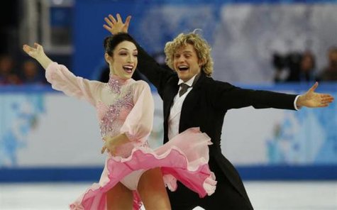 Meryl Davis and Charlie White of the U.S. compete during the Figure Skating Ice Dance Short Dance Program at the Sochi 2014 Winter Olympics, February 16 2014.
Credit: Reuters/Alexander Demianchuk
Meryl Davis and Charlie White of the U.S. compete during the Figure Skating Ice Dance Short Dance Program at the Sochi 2014 Winter Olympics, February 16 2014.
Credit: Reuters/Alexander Demianchuk