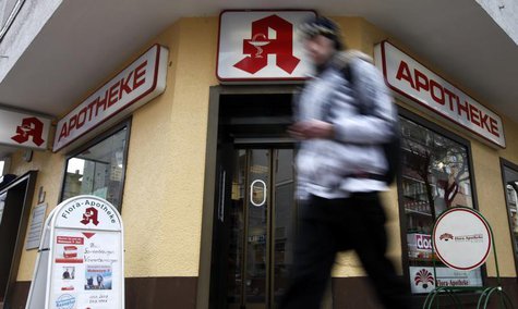 A man walks past a pharmacy in Berlin, March 17, 2010. REUTERS/Fabrizio Bensch A man walks past a pharmacy in Berlin, March 17, 2010. REUTERS/Fabrizio Bensch