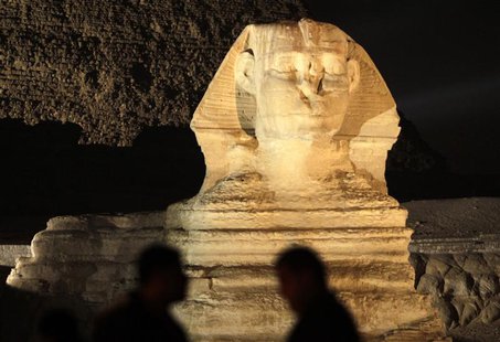 General view of the pyramids during the opening of the Copa Coca-Cola Cup in Egypt at the Giza Pyramids plateau February 16, 2014. REUTERS/M General view of the pyramids during the opening of the Copa Coca-Cola Cup in Egypt at the Giza Pyramids plateau February 16, 2014. REUTERS/M