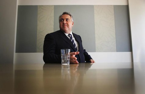 Australia's opposition treasury spokesman Joe Hockey answers questions during a Reuters' interview at his electorate office in North Sydney, Australia's opposition treasury spokesman Joe Hockey answers questions during a Reuters' interview at his electorate office in North Sydney,
