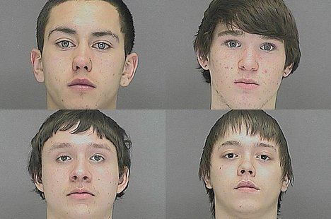 Clockwise from upper left: Royce Bressette, Tyle Brickham-VanVorce, Cory Mayer, Sergio Rivera. (Photos from: Brown County Sheriff's Office). Clockwise from upper left: Royce Bressette, Tyle Brickham-VanVorce, Cory Mayer, Sergio Rivera. (Photos from: Brown County Sheriff's Office).