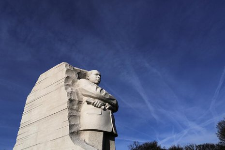 A general view of the Martin Luther King Jr. Memorial on the U.S. national holiday in his honor, in Washington, January 20, 2014. REUTERS/Jo A general view of the Martin Luther King Jr. Memorial on the U.S. national holiday in his honor, in Washington, January 20, 2014. REUTERS/Jo