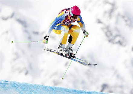 Sweden's Victor Oehling-Norberg competes during the men's freestyle skiing skicross qualification round at the 2014 Sochi Winter Olympic Gam Sweden's Victor Oehling-Norberg competes during the men's freestyle skiing skicross qualification round at the 2014 Sochi Winter Olympic Gam