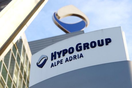 The logo of nationalised Hypo Alpe Adria is pictured at the bank's headquarters in Klagenfurt February 12, 2014. REUTERS/Heinz-Peter Bader The logo of nationalised Hypo Alpe Adria is pictured at the bank's headquarters in Klagenfurt February 12, 2014. REUTERS/Heinz-Peter Bader