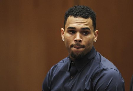 Singer Chris Brown appears for a probation progress hearing at the Clara Shortridge Foltz Criminal Justice Center in Los Angeles, California Singer Chris Brown appears for a probation progress hearing at the Clara Shortridge Foltz Criminal Justice Center in Los Angeles, California