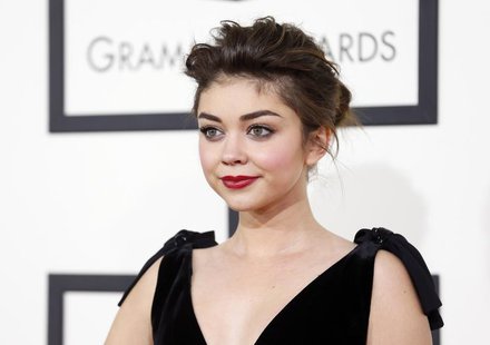 Actress Sarah Hyland arrives at the 56th annual Grammy Awards in Los Angeles, California January 26, 2014. REUTERS/Danny Moloshok Actress Sarah Hyland arrives at the 56th annual Grammy Awards in Los Angeles, California January 26, 2014. REUTERS/Danny Moloshok