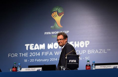 FIFA Secretary General Jerome Valcke arrives to speak about the status of the host city Curitiba ahead of the 2014 FIFA World Cup in Florian FIFA Secretary General Jerome Valcke arrives to speak about the status of the host city Curitiba ahead of the 2014 FIFA World Cup in Florian