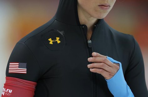 Jilleanne Rookard of the U.S. waits to compete in the women's 1,500 metres speed skating race at the Adler Arena during the 2014 Sochi Winte Jilleanne Rookard of the U.S. waits to compete in the women's 1,500 metres speed skating race at the Adler Arena during the 2014 Sochi Winte