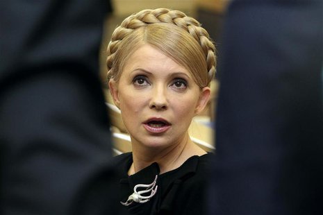 Then Ukrainian Prime Minister Yulia Tymoshenko speaks during a session of the Higher Administrative Court in central Kiev in this February 1 Then Ukrainian Prime Minister Yulia Tymoshenko speaks during a session of the Higher Administrative Court in central Kiev in this February 1