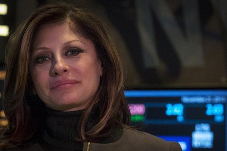 Business television presenter Maria Bartiromo works on the floor of the New York Stock Exchange, November 21, 2013. REUTERS/Brendan McDermid Business television presenter Maria Bartiromo works on the floor of the New York Stock Exchange, November 21, 2013. REUTERS/Brendan McDermid